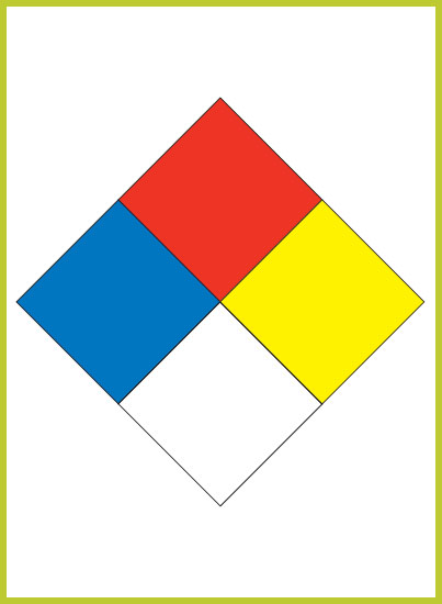 NFPA Label - Blank Malaysia Singapore Brunei