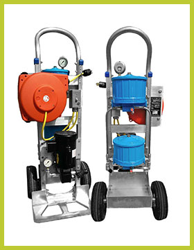 Small Portable Mobile Oil Filtration Cart Malaysia Singapore Brunei