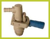 Closed, 4 pin poly coupler works with stainless RSV or poly RPV valves malaysia singapore brunei