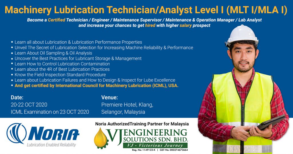 MLT 1 MLA 1 Training Malaysia, Noria Training Malaysia, 2020 Noria Training Schedule Malaysia